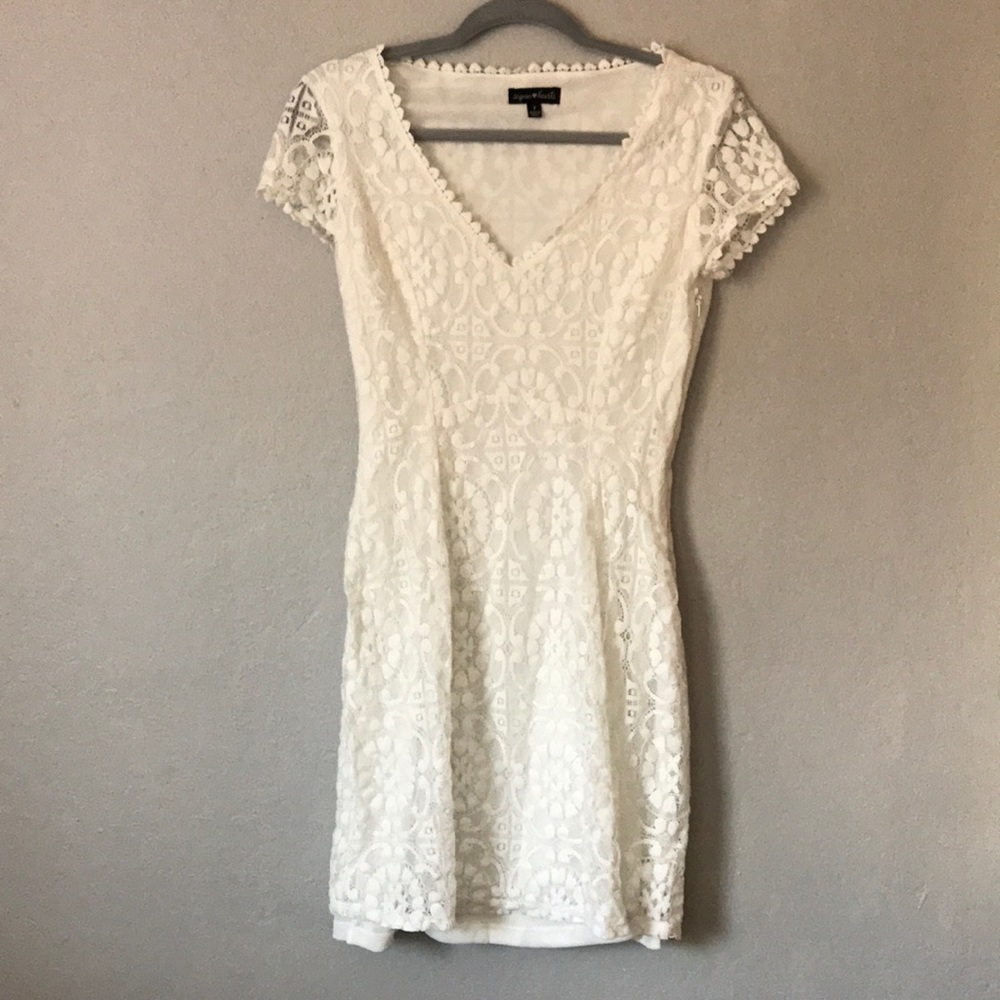 White lace dress